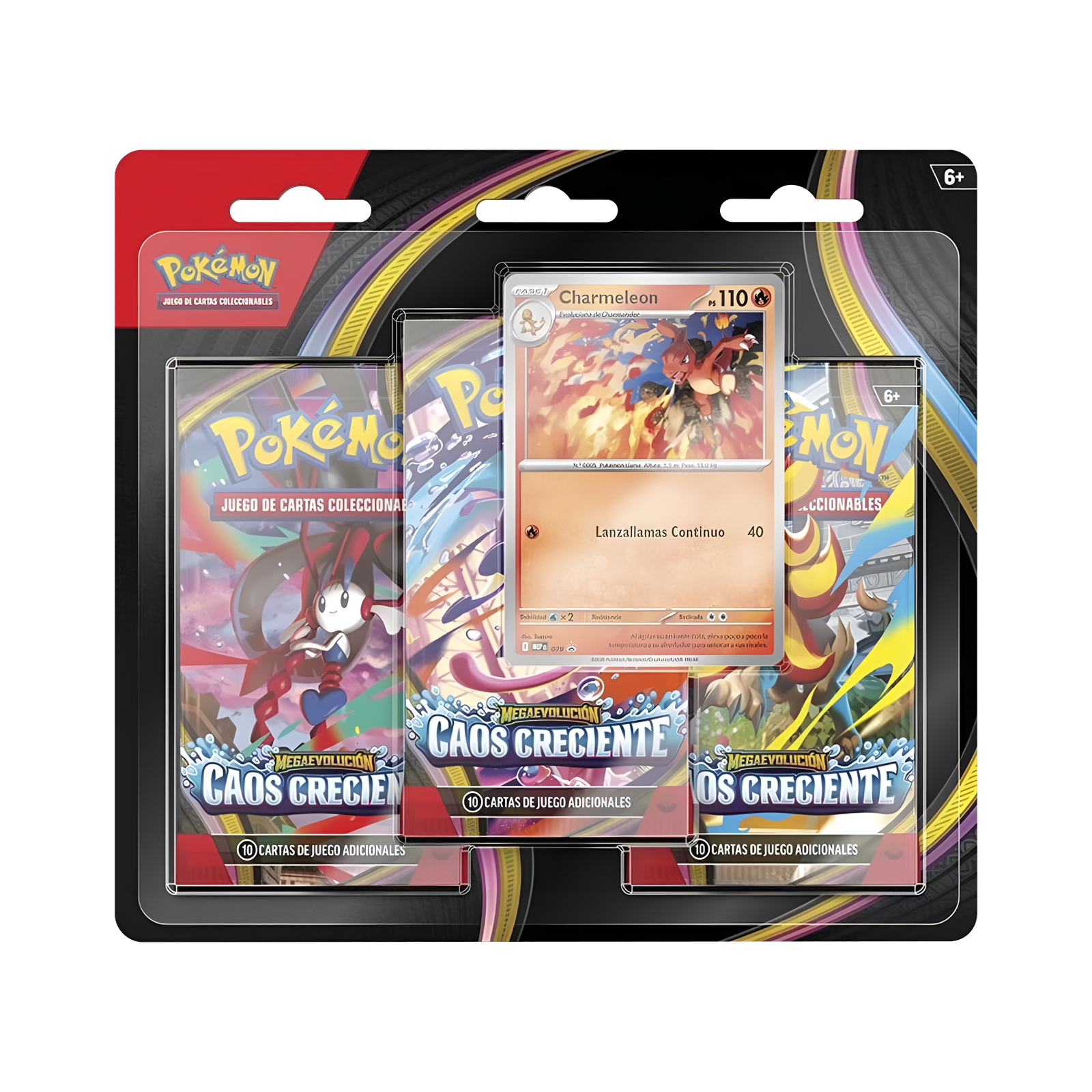 Pokémon TCG: Mega Evolución 4 “Caos creciente” – Blíster de 3 sobres (Español)